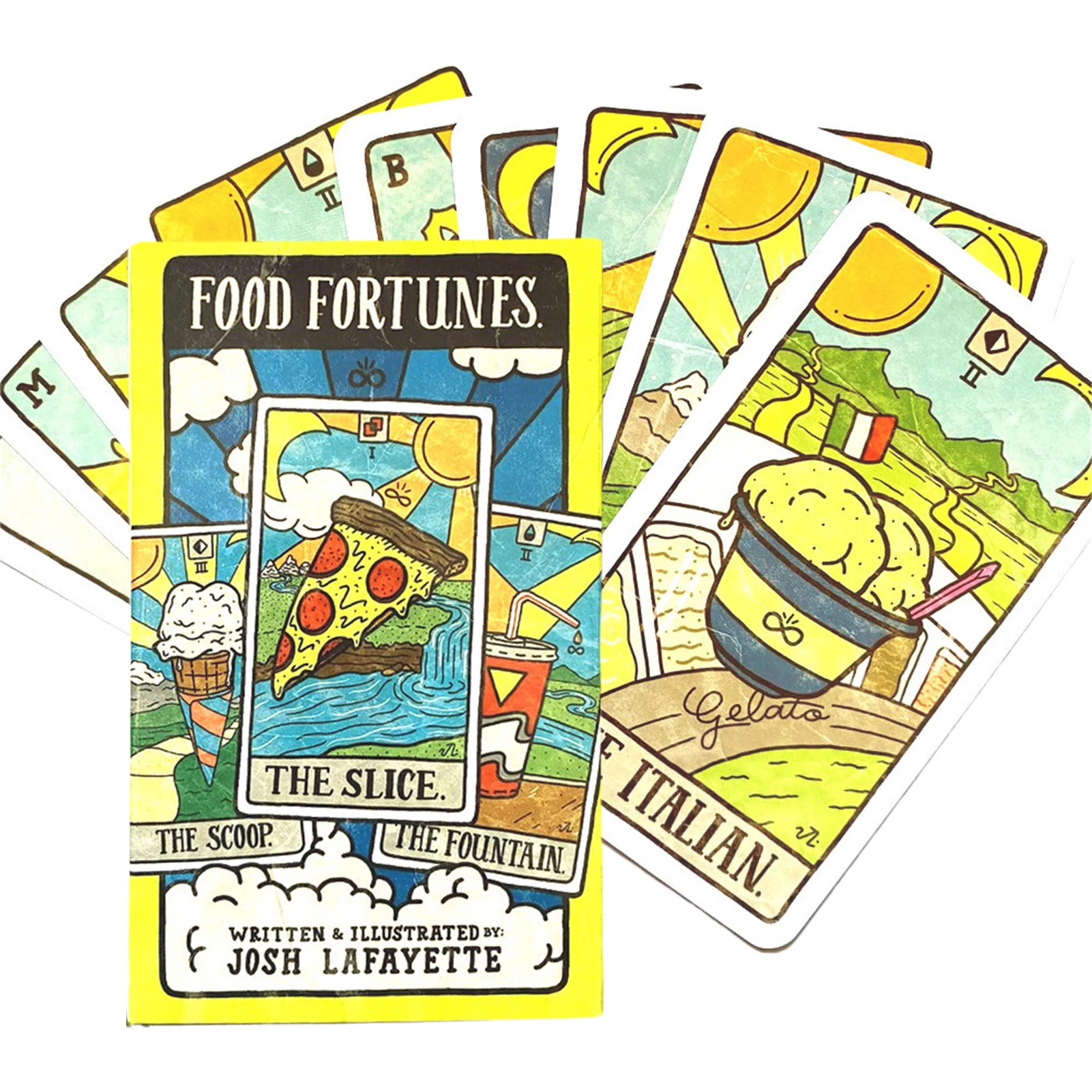 

English Version Food Fortunes Tarot Cards Deck Flower Language Color Centennial Oracle Cards Game Used In Family Holiday Party