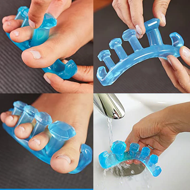 

10/20 Pcs Toe Separator Bone Corrector Soft Silicone Fingertips Pedicure Tool Professional Toe Gel Straightener Bunion Corrector