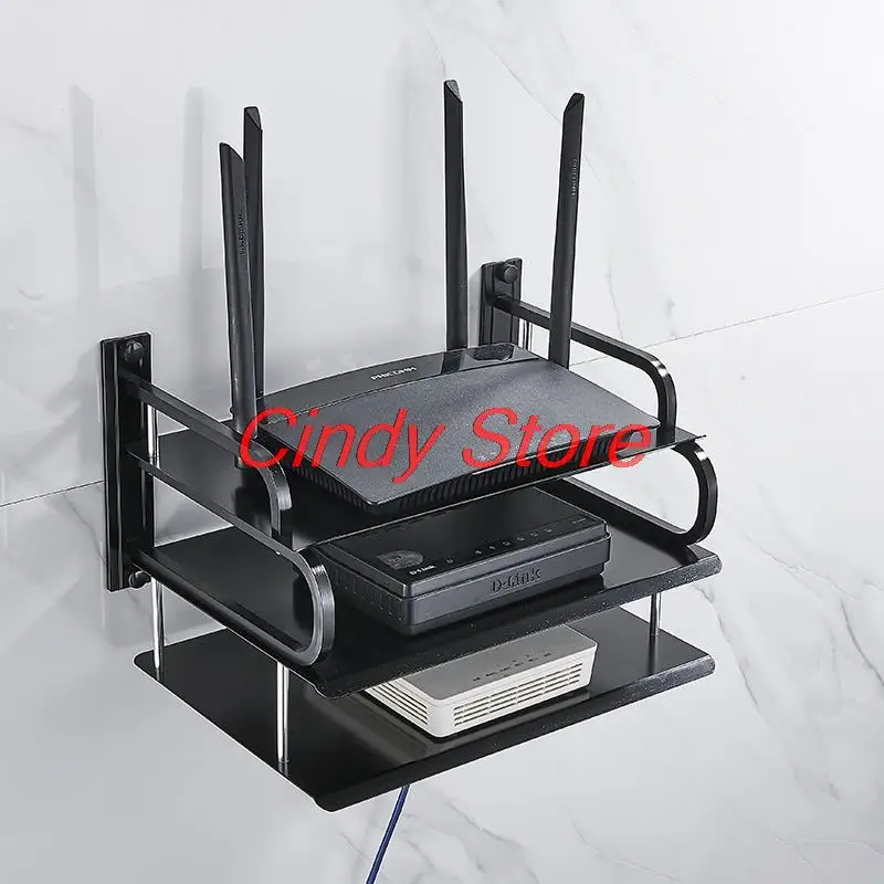 Wall Mounting Black /Silver Metal Wireless Wifi Router Boxes