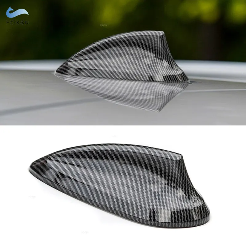 

For BMW F15 F16 F20 F21 F26 F45 F46 F48 F49 F85 F86 G01 ABS Carbon Fiber Texture Car Roof Shark Fin Antenna Aerials Cover Trim