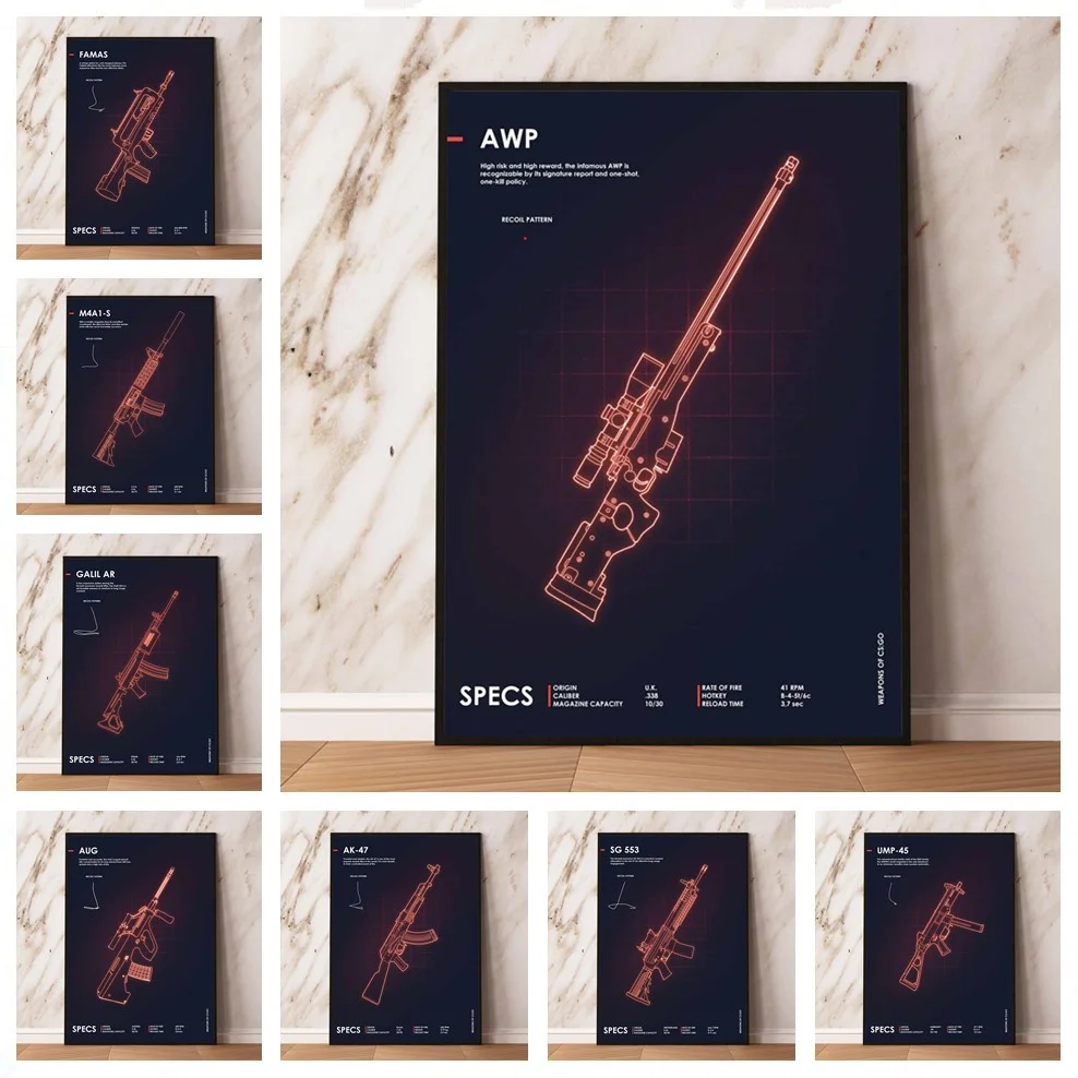 

Chicken Gun Bar Army Fan Art Decor Painting Home Decor Poster Room Wall Decor Canvas Quality Poster Modern Design Decoration