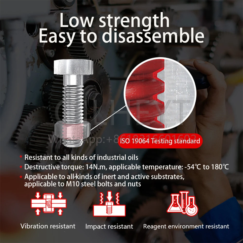 Loctite 271 средство для отверждения резьбы с винтовым клеем высокопрочный