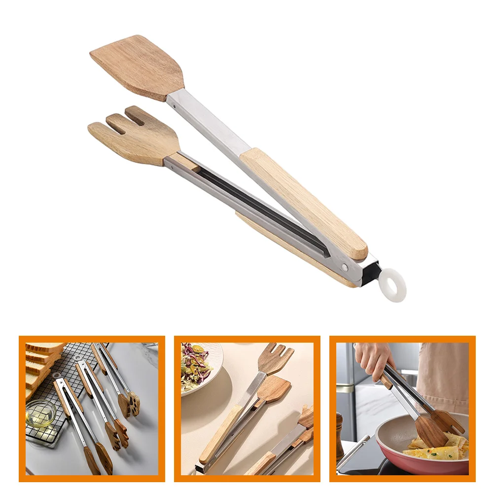 

Bread Tong Pliers Stainless Steel Kitchen Essential Practical Food Clips