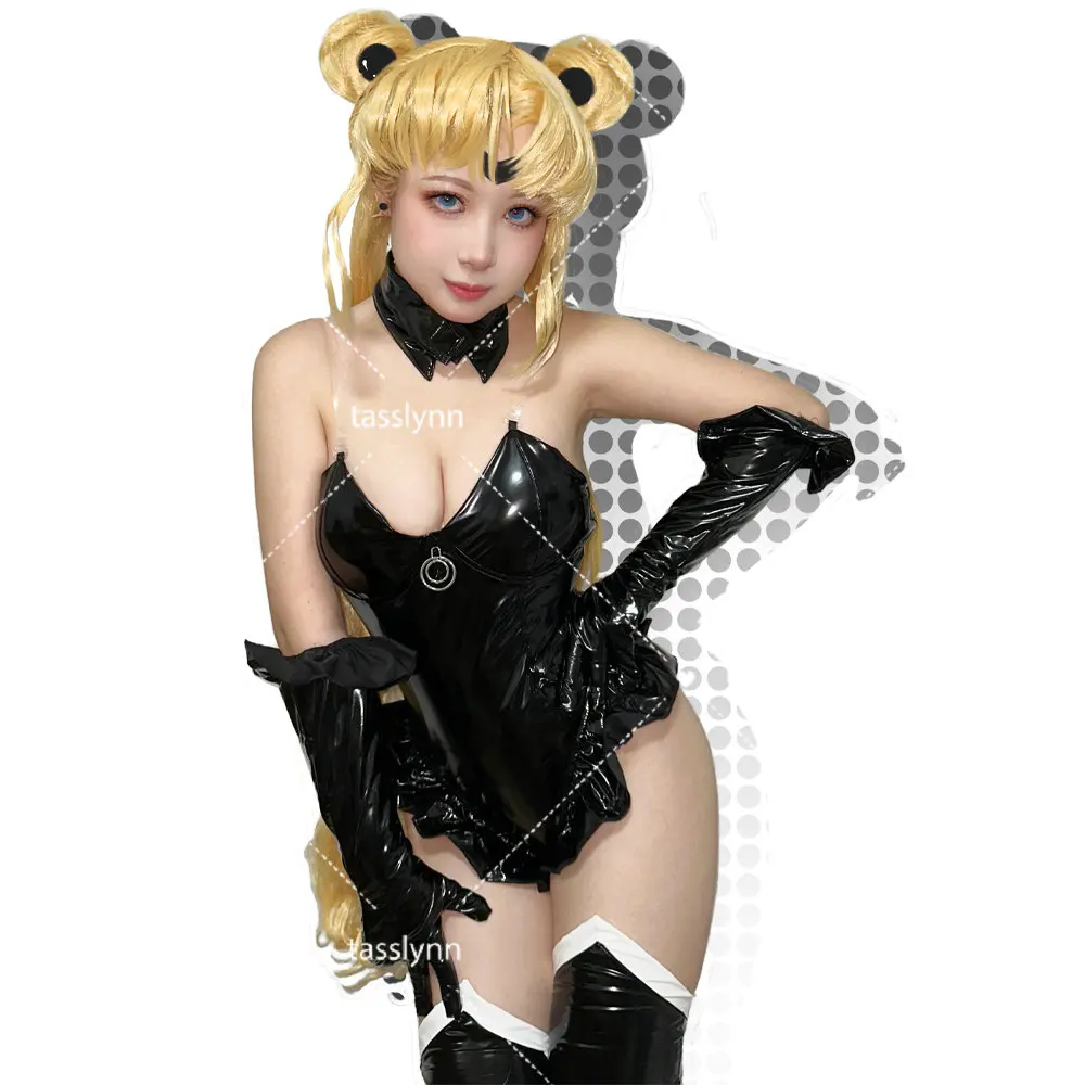 

Tsukino Usagi боди комбинезон аниме Сейлор косплей Луна искусственная одежда женский сексуальный бикини костюмы на Хэллоуин для женщин