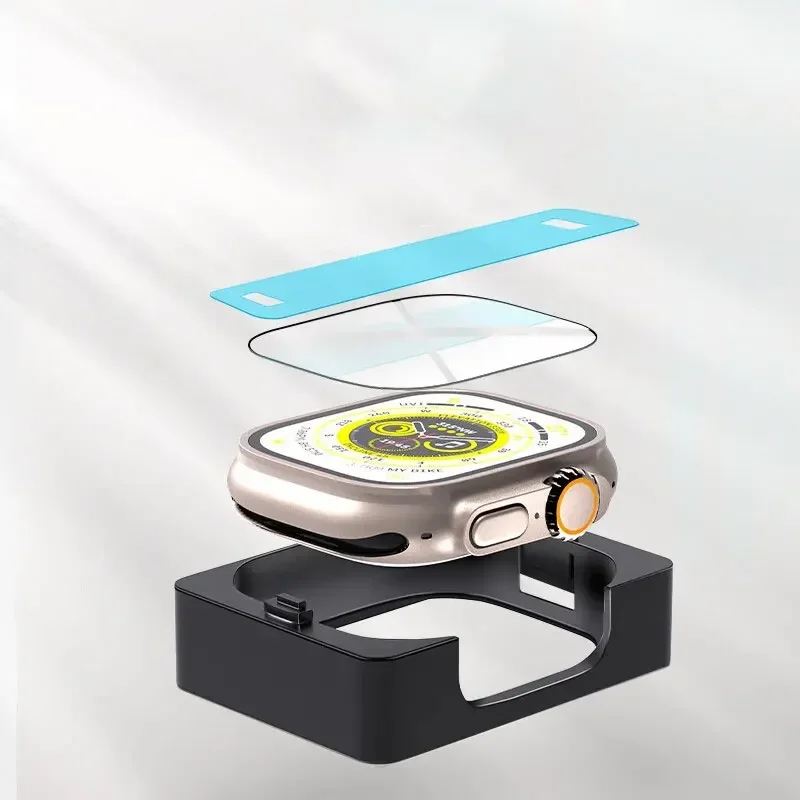Apple Watch Ultra Series 9 8 7 6 5 4 3 Se Защитная Пленка Из Закаленного Стекла С Нано Покрытием
