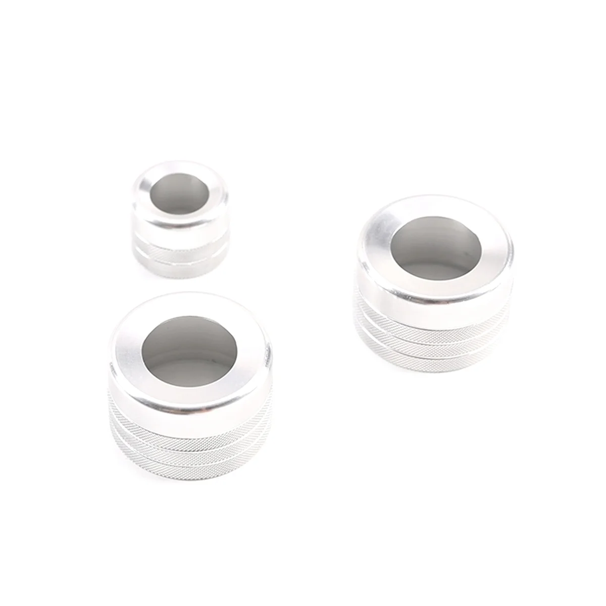 

Silver Air Conditioner Knob Audio Volume Tune Button Trim Cover Ring for X5 X6 E70 E71 F15 F16
