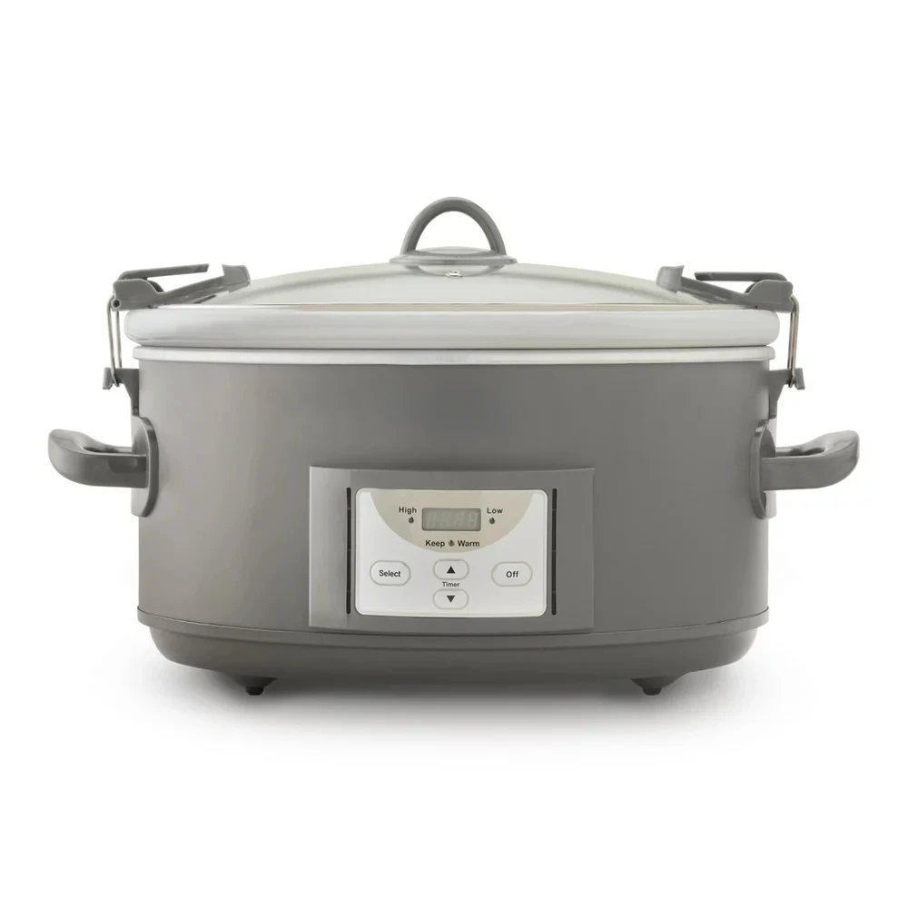 

7-Quart Cook and Carry Programmable Slow Cooker, Grey