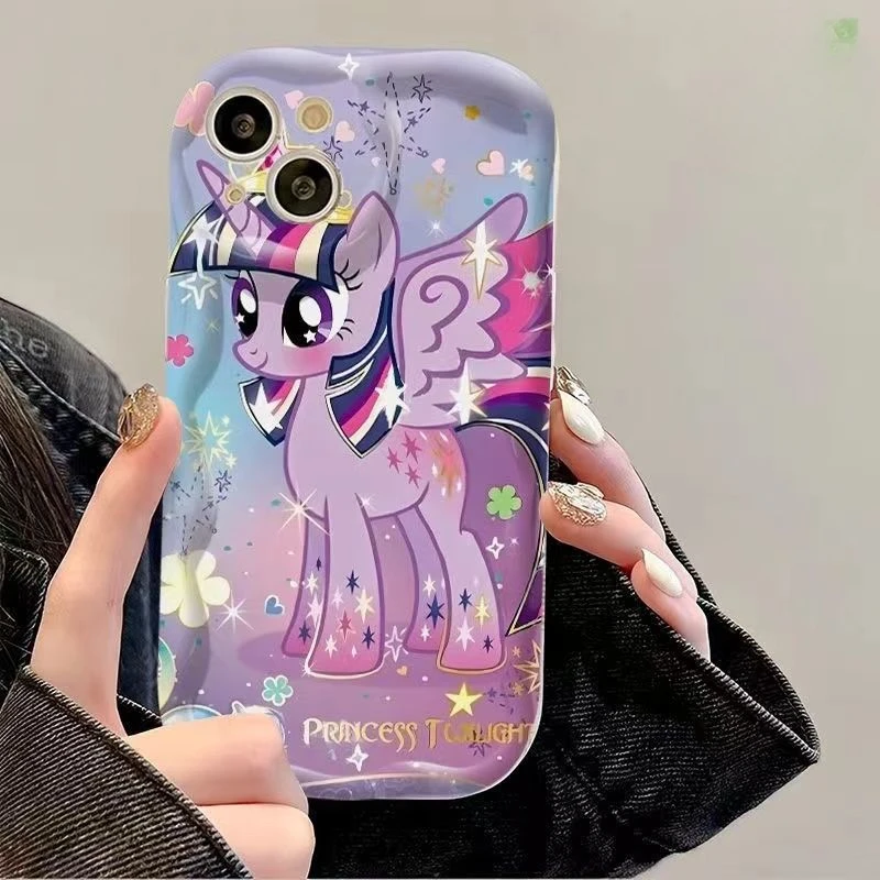 Чехол для телефона My Little Pony Twilight Sparkle Pinkie Pie Cartoon Kawaii iPhone15/14/13/12/XR/XSMAX мягкий защитный