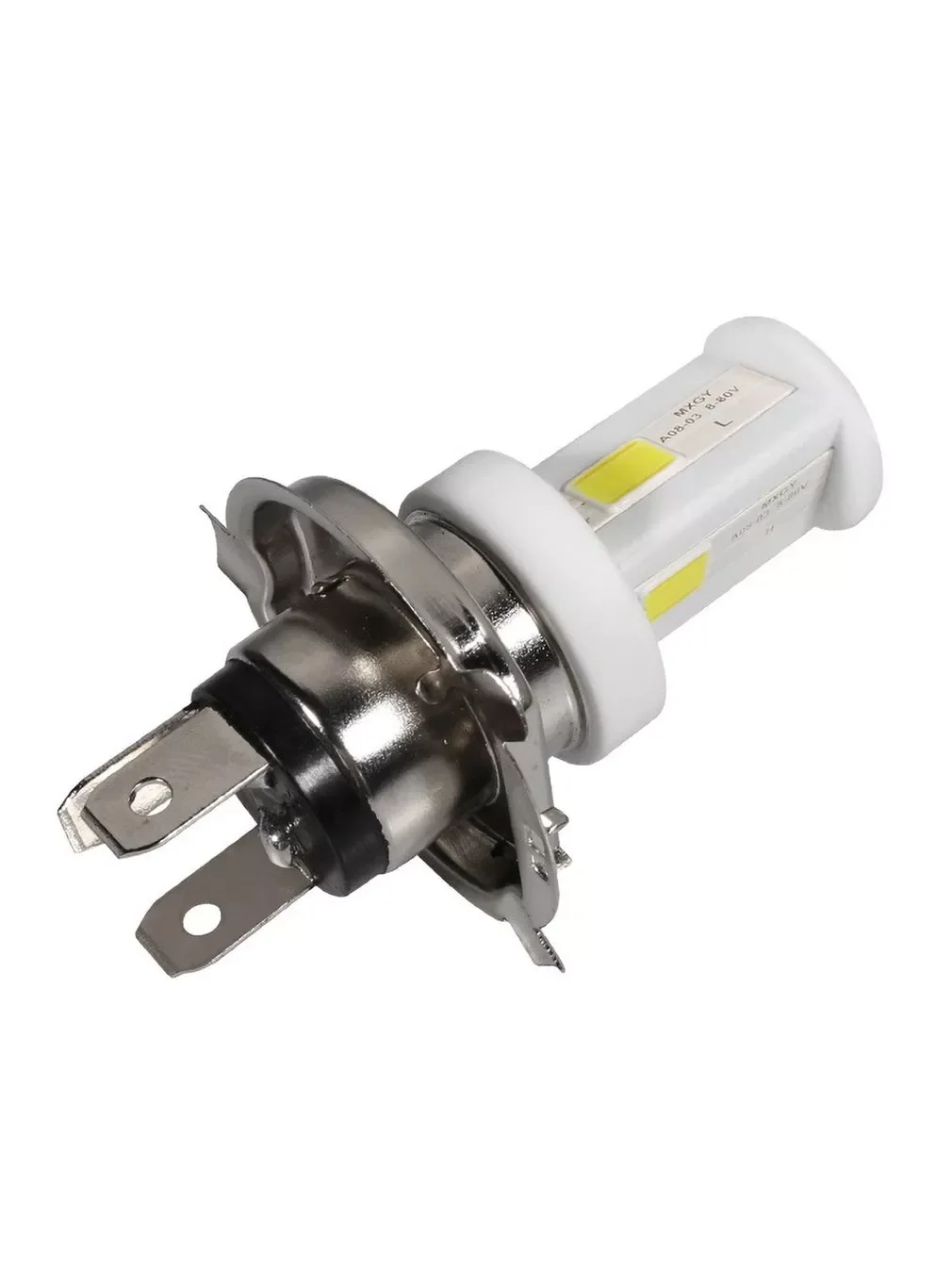 

3 LED H4 Ceramic LED Headlight Motorcycle Light Three Claw H4 Motorcycle Headlight Applicable To All Models