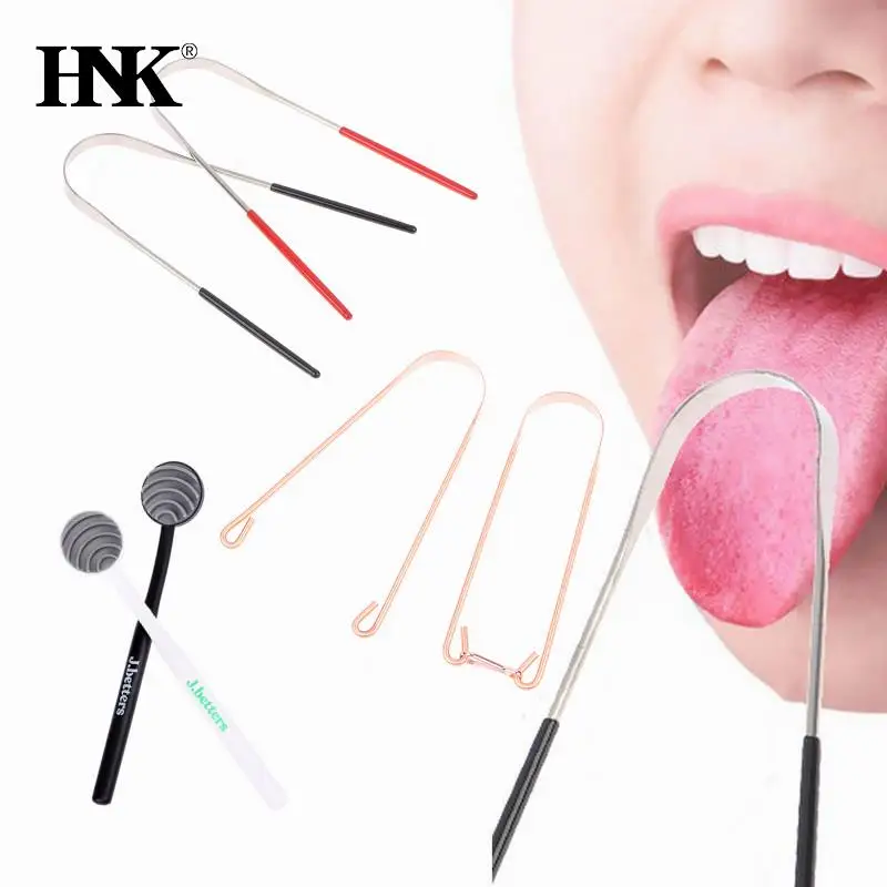 

Stainless Steel Tongue Scraper Brush Cleaning Scraper Oral Care Keep Fresh Breath Improve Oral Hygiene Tongue Cleaner Tools