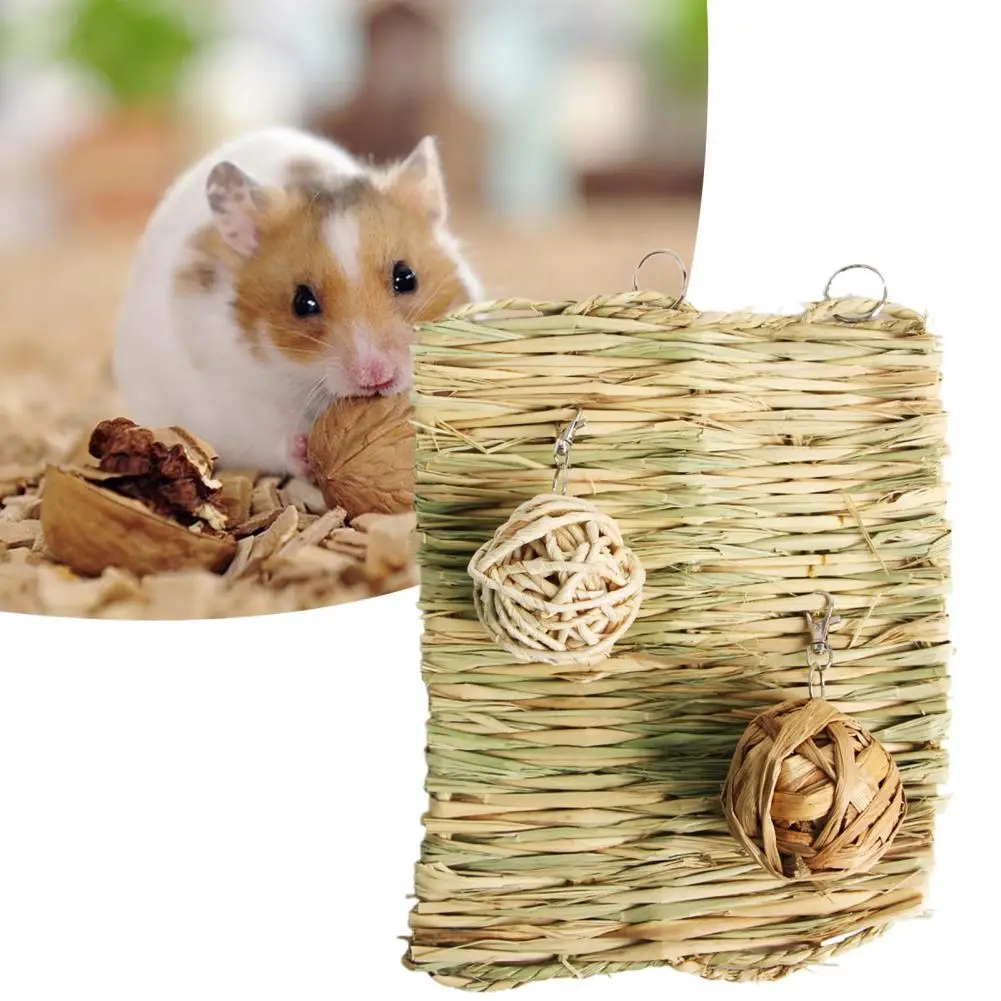 

Rabbit Molar Toy Universal Grass Creative Hamster Rabbit Teeth Grinding Straw Mat Pet Supplies Hamster Chew Toy Rabbit Toy