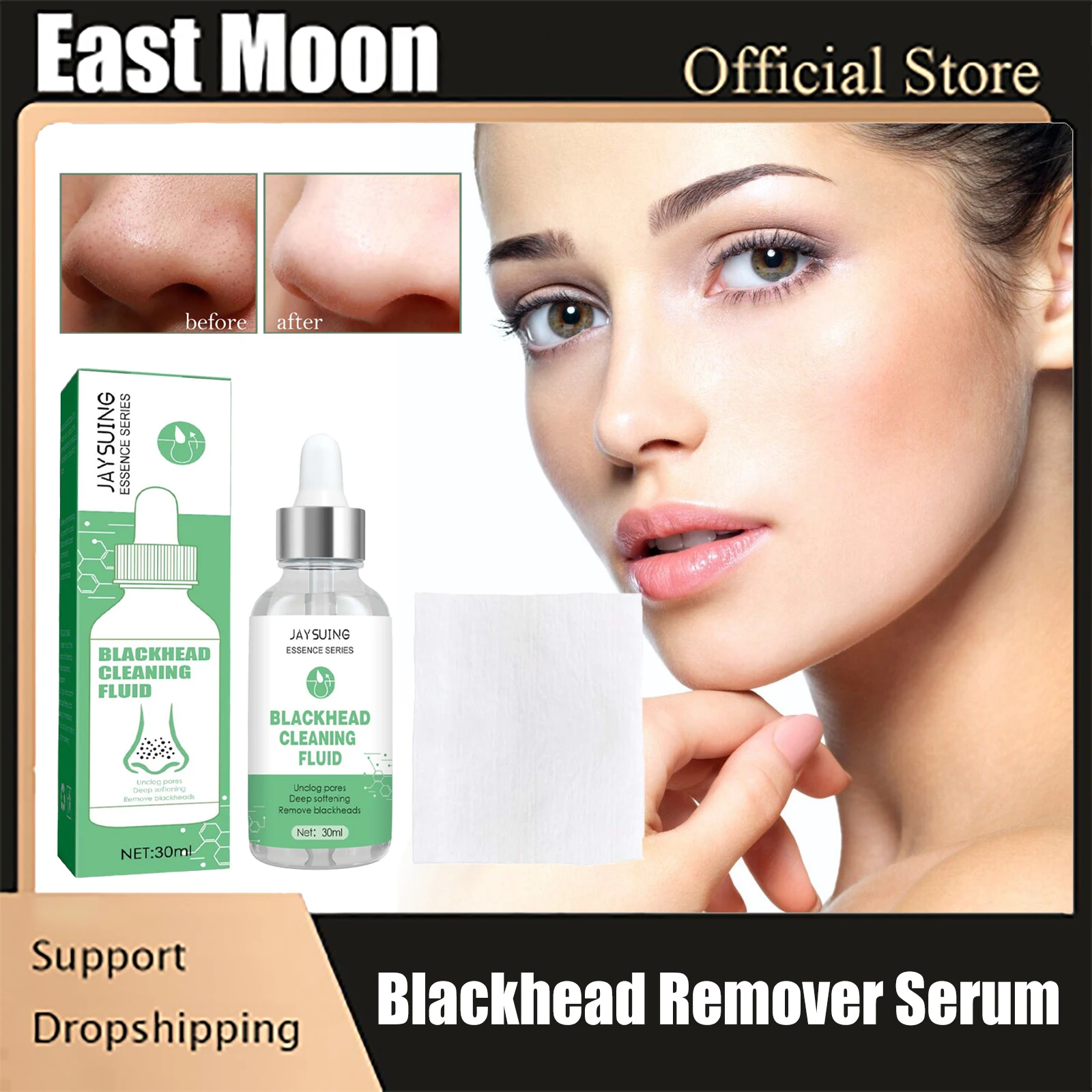 

Acne Pimple Treatment Serum Blackhead Acne Scar Removal Moisturizing Glowing Improve Redness Roughness Pores Shrink Acid Essence
