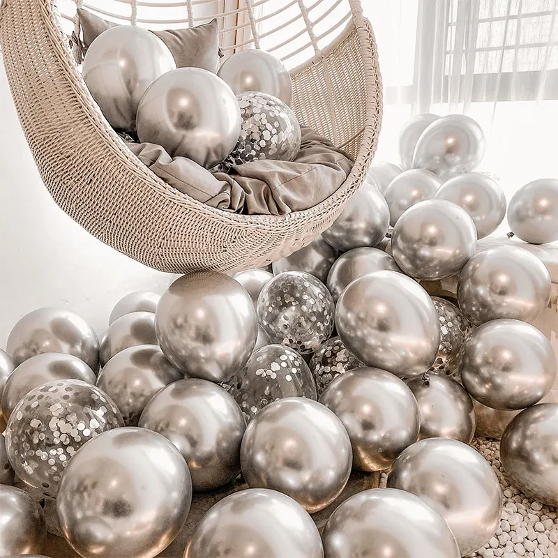 

10/20/30 шт. 12 дюймов Блестящий телефон романтический свадебный Декор Золотой хром металлический шар детский душ украшение для дня рождения