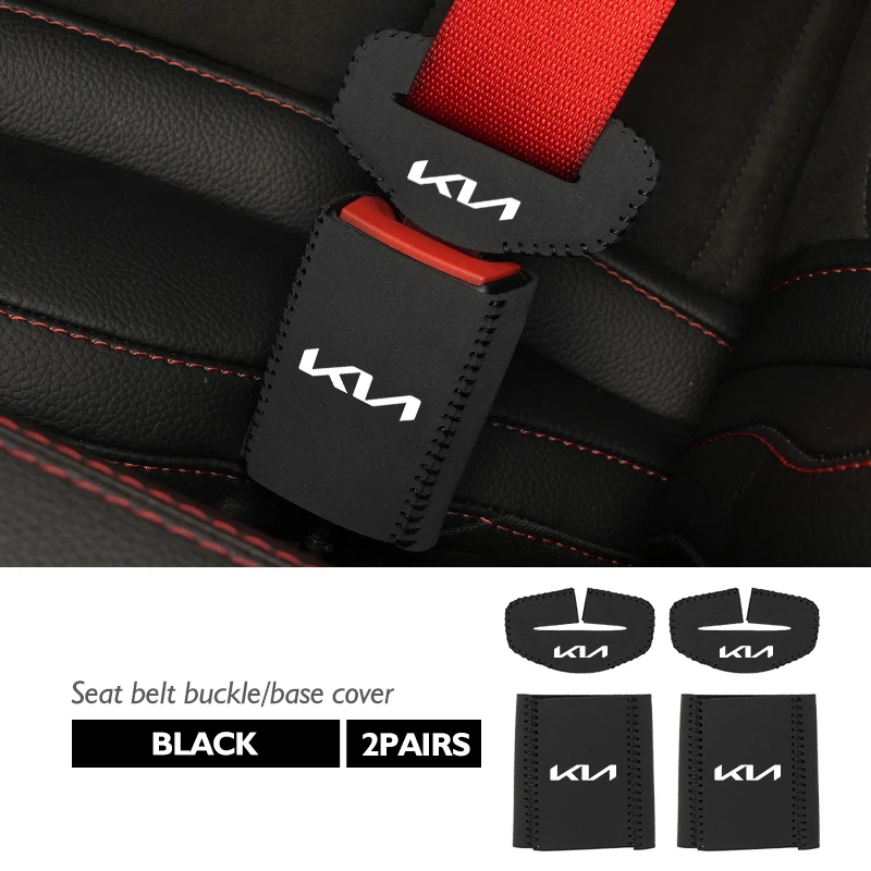 

Замшевый автомобильный ремень безопасности с пряжкой, защитный чехол от царапин для KIA K5 K2 Optima Soul Spectra Niro Cadenza Sephia Carens