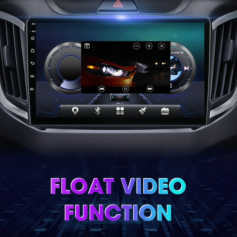 Android 11 2-дин автомобильный радио для Hyundai Creta ix25 2016-2019 GPS-навигация Мультимедиа Видеоплеер Авто DVD Стерео Разделенный экран включен.