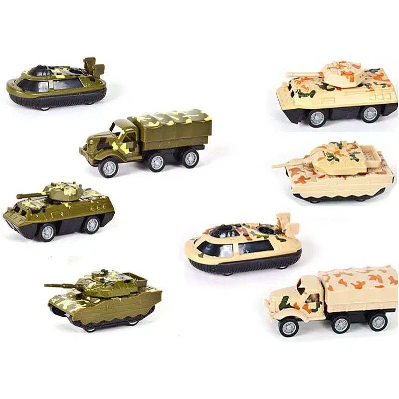

Alloy Military Vehicle Model Toys 8CM Pull Back Armored Car Tank Personnel Carrier Naval Vessels Decorations Toys For Kids Boys