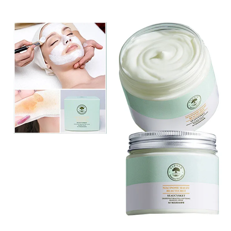 180g Facial Massage Cream Grapefruit Shrink Pores Oil Control Moisturizing Cleansing Face Dirt Acne Repair Beauty Skin Care