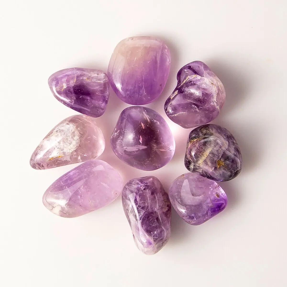 

1/4 lb Tumbled Maraba Amethyst Gemstone Crystals 5-15 Stones Gem Rock Specimens