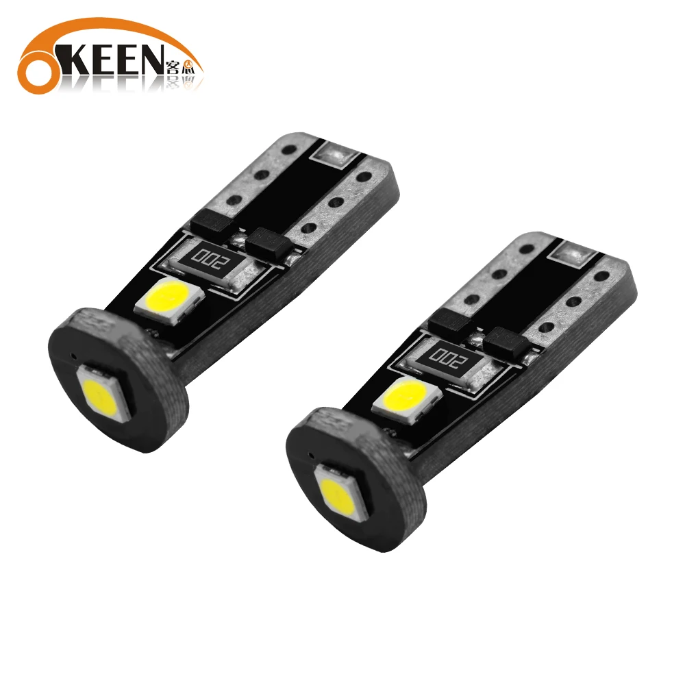 Автомобильные светодиодные лампы Canbus T10 LED W5W DRL 3030 3SMD 194 168 подсветка для чтения в