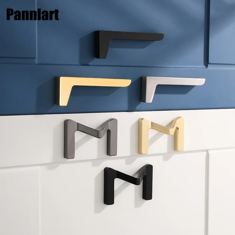 

Pannlart Light luxury Creative Wardrobe Door Handles Drawer Cabinet Door Handle Zinc Alloy Furniture Knobs Gold Cabinet Pulls