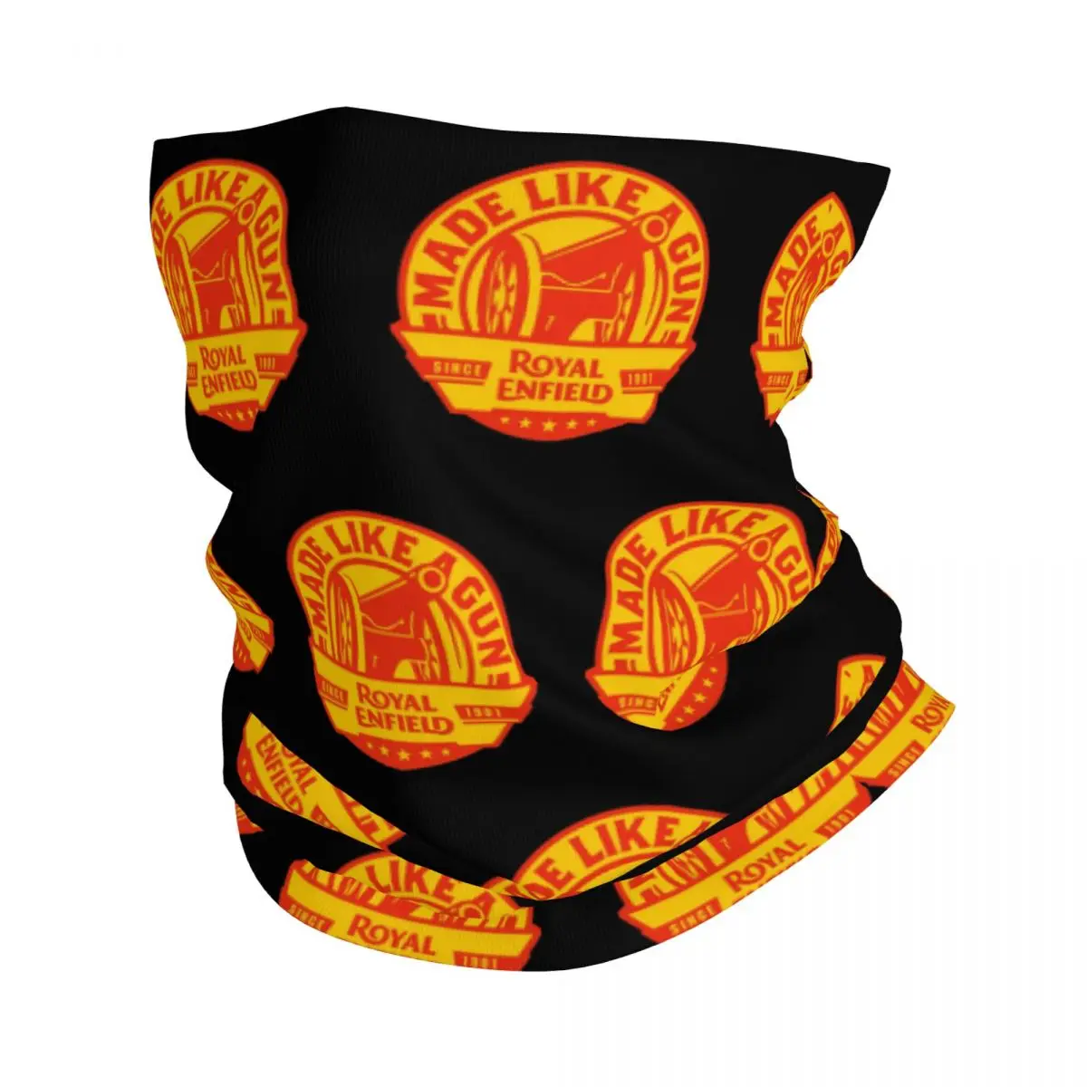 

Royal-Enfields Motorcycle Vintage Bandana Neck Cover Printed Made like a Gun Balaclavas Magic Scarf Cycling Riding Men Washable