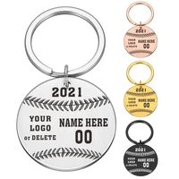 2022 baseball team surrounding customized keychain meaningful gifts to boyfriend brother father key chain for car keys bag phone