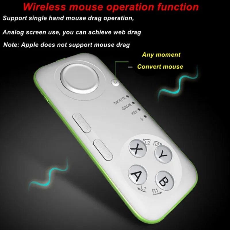 Portable Wireless Bluetooth Gamepad Android Game Pad VR Remote Controller Joystick For PC Smart Phone Ebook TV Box |