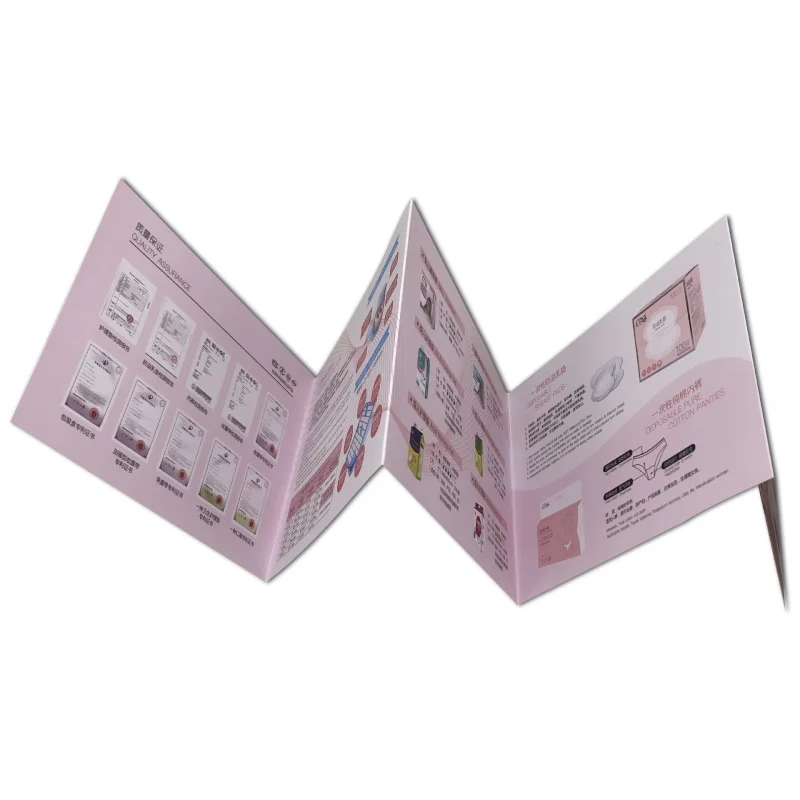 

Factory Customized Folding Design Customized Printing Brochure Product Advertising Instruction Manual Coated Paper