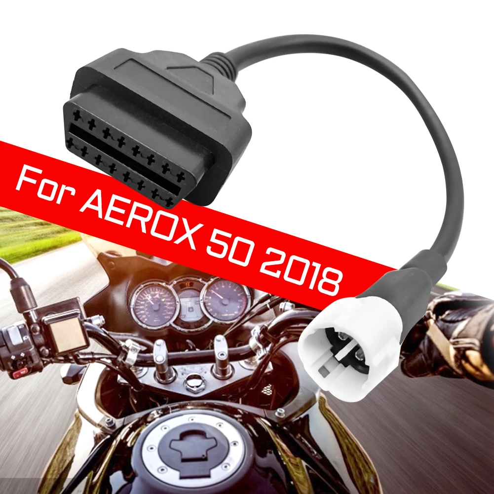 

3 Pin To OBD2 Diagnostic Tool Code Reader Adapter Cable For Yamaha X-MAX N-MAX MT-125 Motorcycle Car Accessories