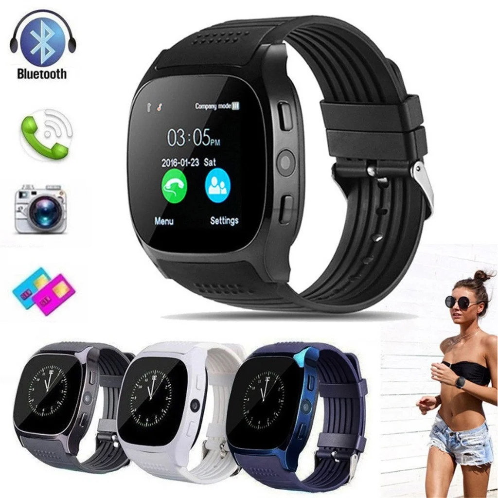 

T8 Wireless 3.0 Smart Watch For Android Sport Pedometer Watches 1.54" TFT LCD Touch Screen Built in HD Camera For Children's