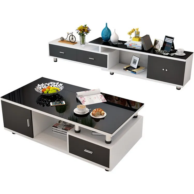 Гостиная Спальня Кофейная кровать Приставной столик с ящиками