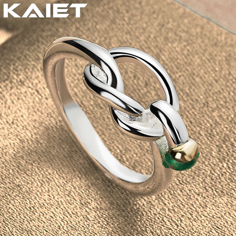 

KAIET 925 Silver Color Kink 7-10# Ring For Women Lover Party Fashion Accessories Jewelry