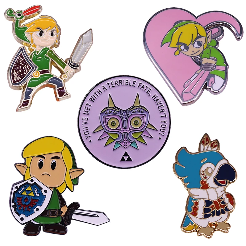 Эмалированная заколка Zelda ужасная судьба идеальный аксессуар для кино