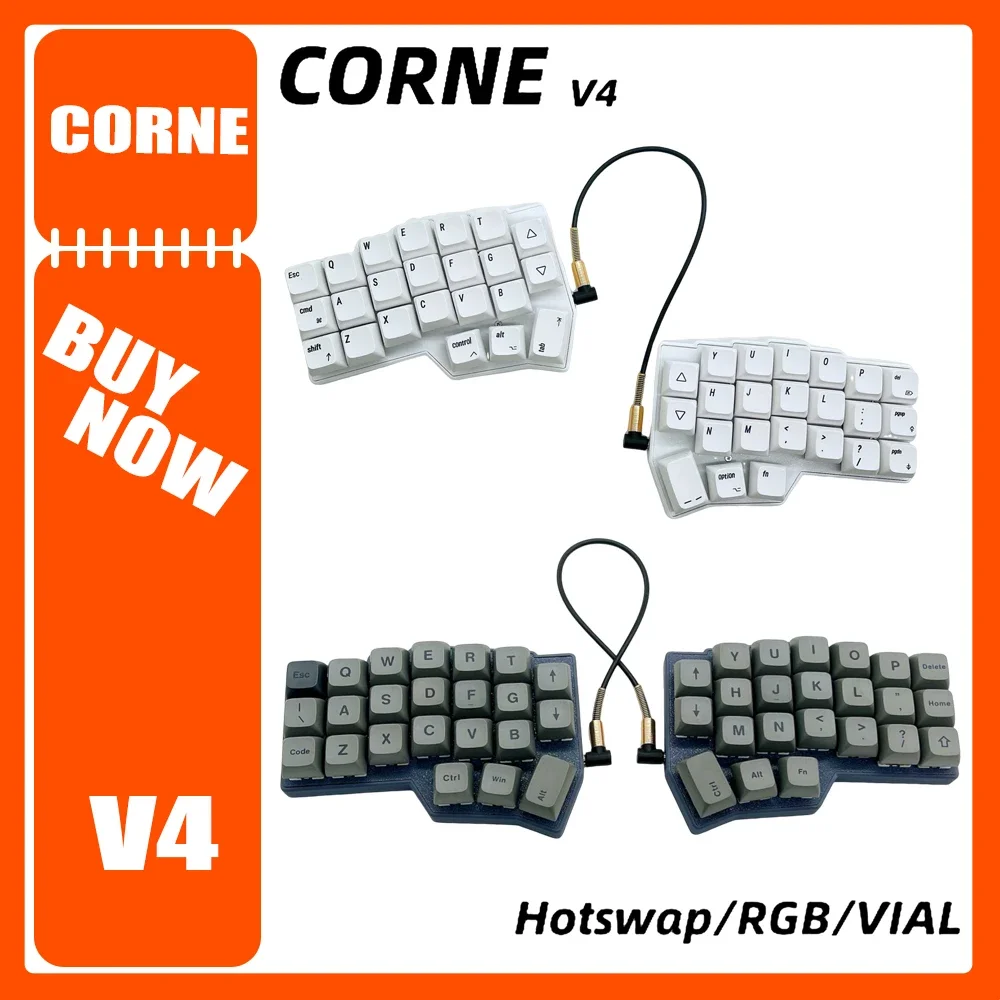 Раздельная программируемая клавиатура Corne V4 | AliExpress