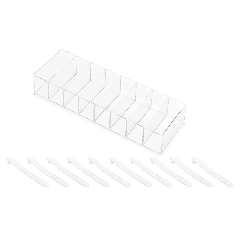 

Desktop Data Charging Cable Earphone Storage Box Transparent Multi-Function Drawer Organize Storage