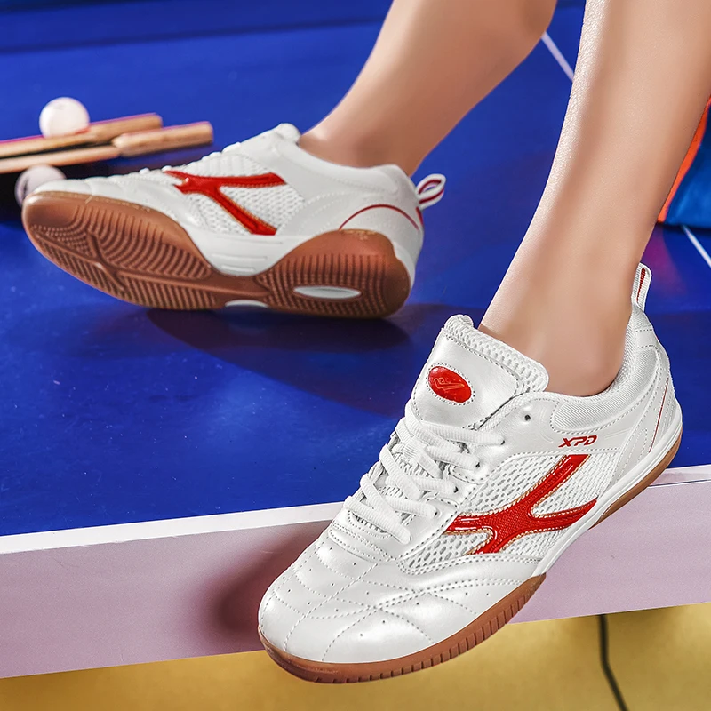 Professional Table Tennis Shoes Men's and Women's Breathable and Comfortable Badminton Game Tennis Training Sports Shoes 36-47