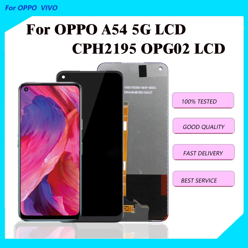 

6.5" Original For OPPO A54 5G LCD Display Touch Panel Digitizer Assembly For OPPO A54 5G CPH2195 LCD Screen