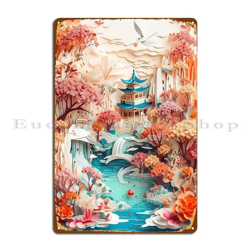 

Kirigami Decoration Metal Signs Party Garage Garage Party Club Create Tin Sign Poster