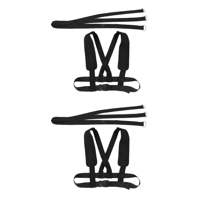 

2X Fitness Anti-Resistance Sled Harness Wire Harness Pull Strap Strap Strength Strength Training Resistance Rope