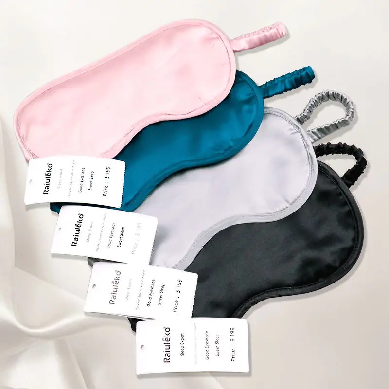 Маска для глаз из 100% натурального чистого шелка переносная дышащая мягкая маска