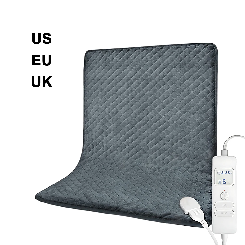 

Electric Blanket Fast Heating Warm Cold Weather Heated Thermal Blanket Portable Washable Mat Electric Heating Pad