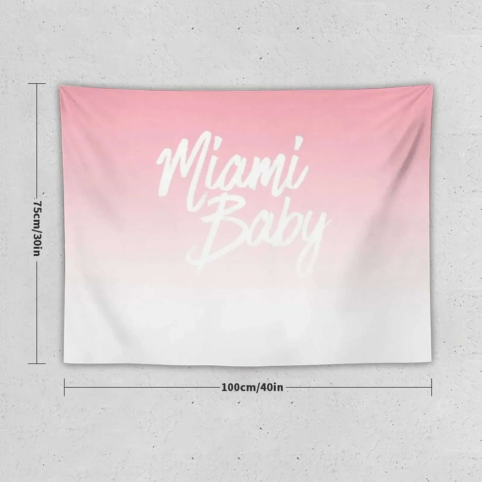 Розовый закат Майами градиентный гобелен для украшения стен домашний