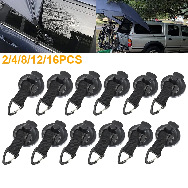 

Car Truck Tent Suction Cups Buckle Round Triangular Side Awning Anchors Outdoor Camping Tent Suckers Anchor Securing Hook Parts