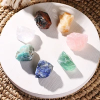 7pcs crystals and healing stones room decor rose quartz natural stone raw crystal chakra yoga boho home decor gift craft