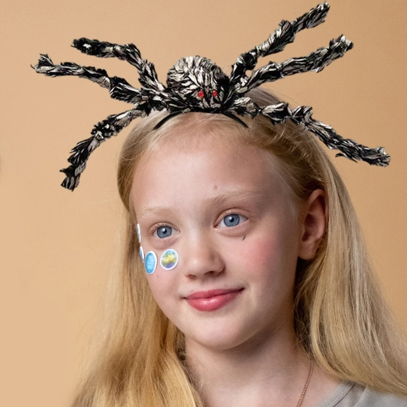

Scary Halloween Araneid Headband Araneid Hair Hoop Spiderling Headwear NEW