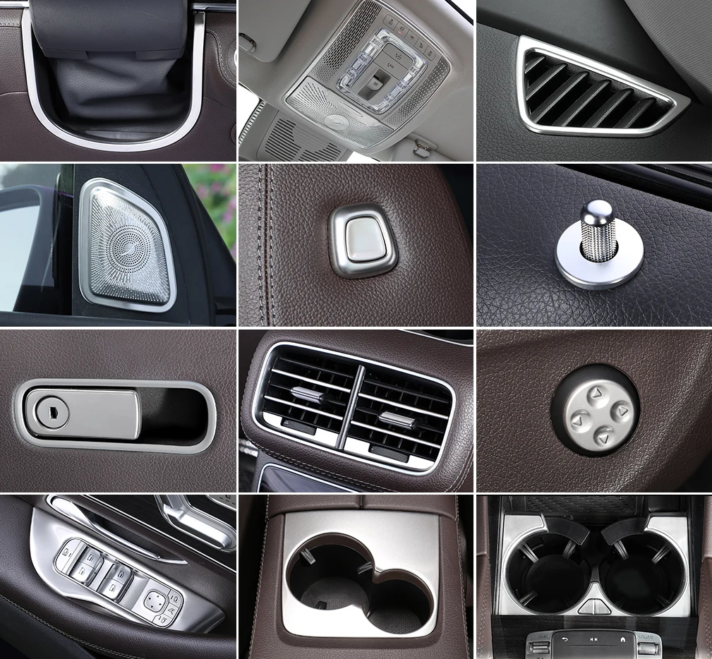 Внутреннее украшение для Mercedes gle w167 c167 gls x167 coupe карбоновый benz 300d gle350 450 500e amg