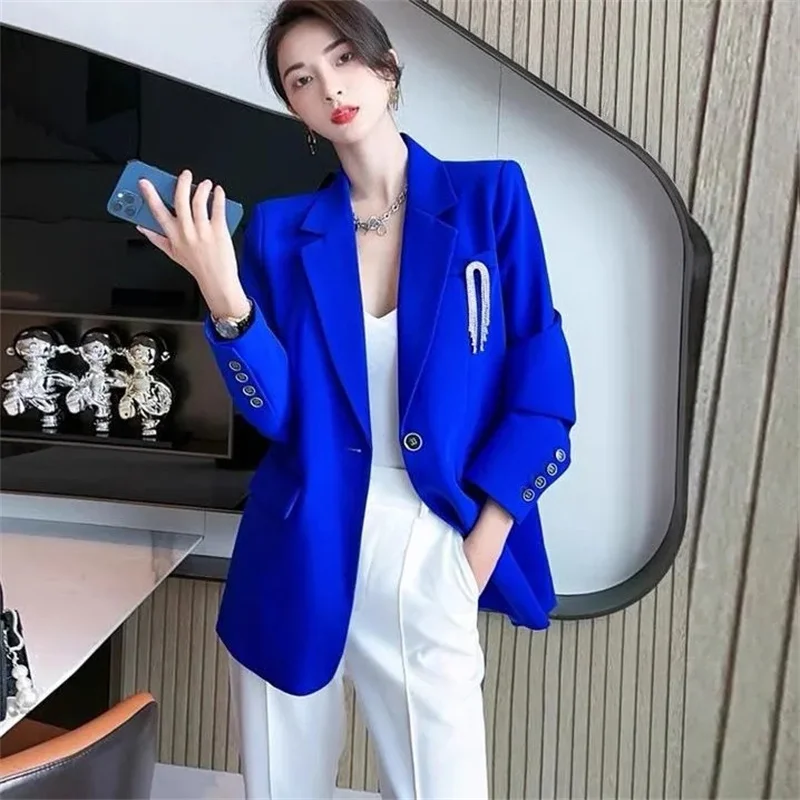 2022 весенне-осенний костюм куртка в стиле Ins и западном со скидкой возраста