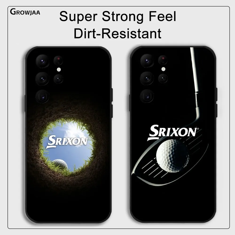 S-SrixonS Golf Luxury Phone Case For Samsung Galaxy S25 S24 S22 S23 Ultra S21 S20 Plus 5G Protective Silicone Funda