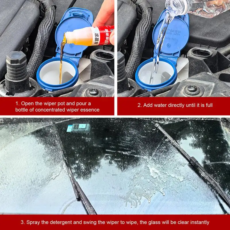 Концентрированная жидкость для лобового стекла 32 мл средство удаления масляной