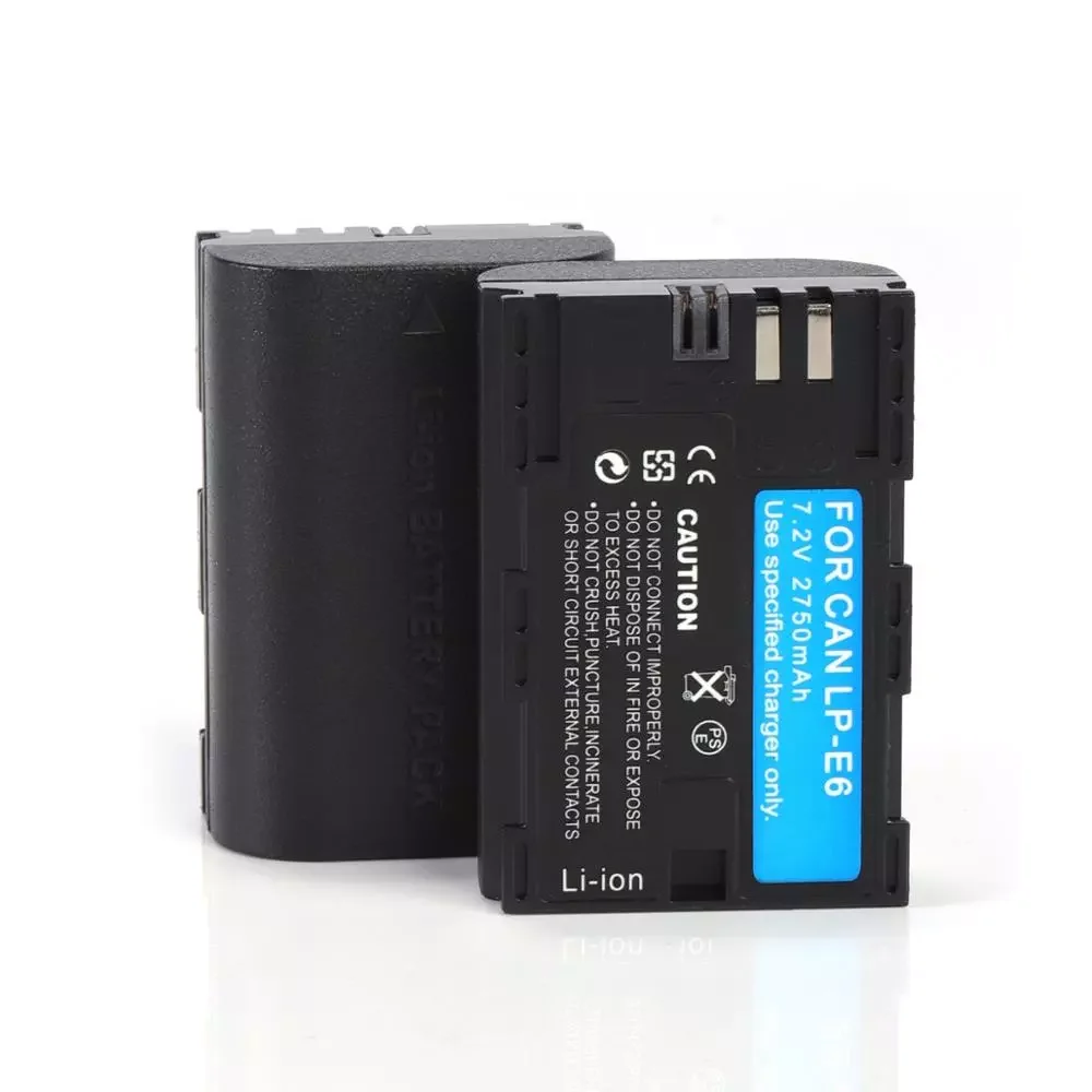 

2750mAh LP-E6 LPE6 Camera Battery For Canon for EOS 5D Mark II 2 III 3 6D 7D 60D 60Da 70D 80D 90D DSLR for EOS 5DS